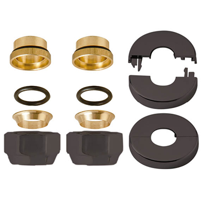 OVUS aansluitset 15mm mat zwart