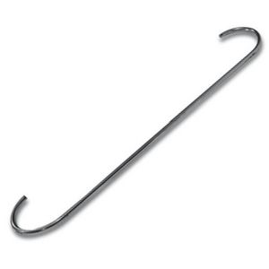 Rechte handdoekbeugel polished stainless steel (L=570mm)