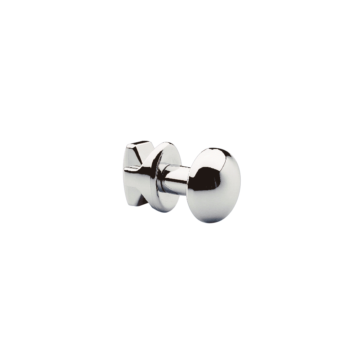 Ronde knop chroom - ronde buizen